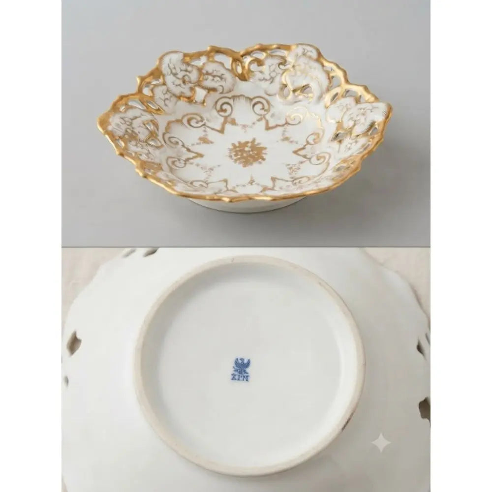 Rare, hand-painted porcelain bowl is a testament to timeless elegance, 11-Inch Diameter